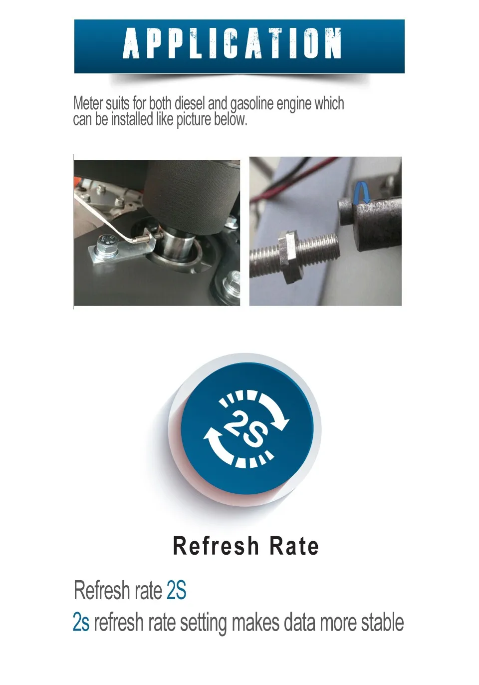 Horímetro do Motor de Gás para o Gerador à Prova d' Água Digital Tacômetro Diesel Trator Escavadeira Vala Cleaner Agrosprayer Hm012c Utv 6 Cheap Instrumentos