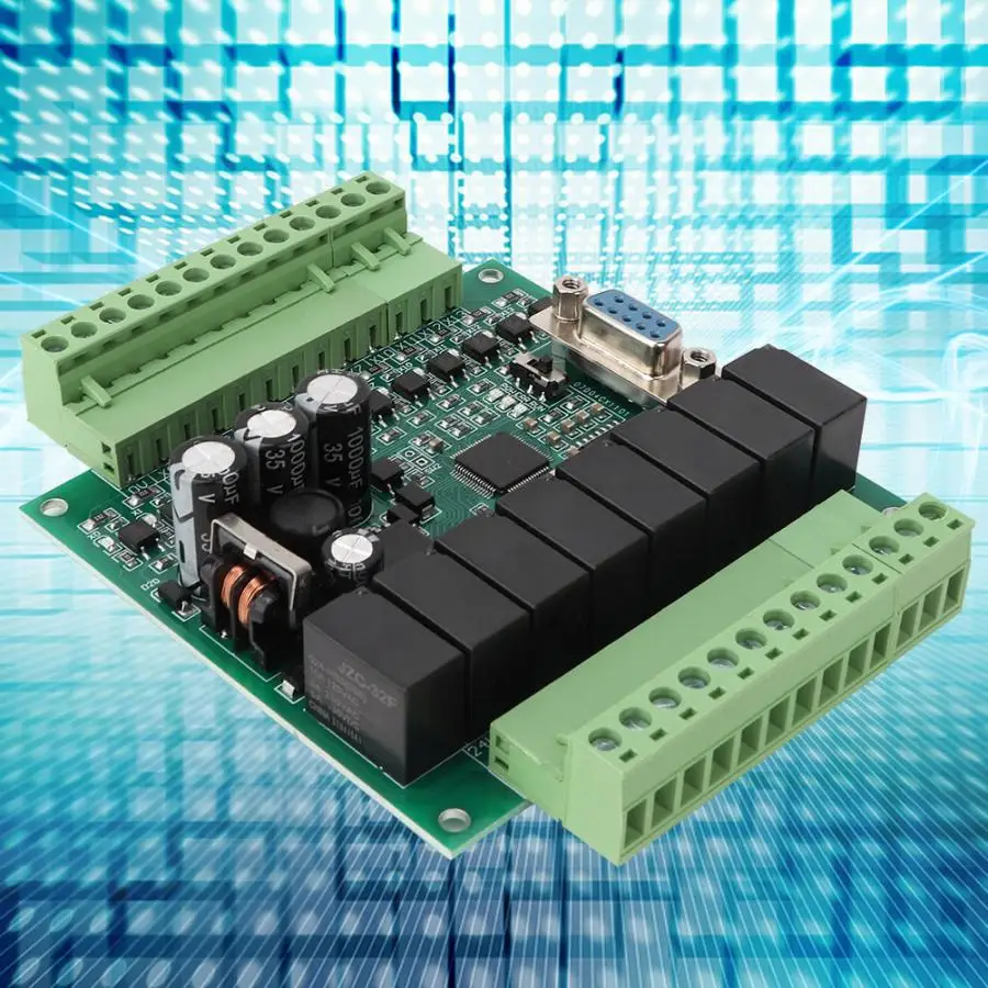 Программируемый контроллер логики промышленный Программируемый Блок управления PLC FX1N 20MR для автоматического управления DC 22 V-28 V
