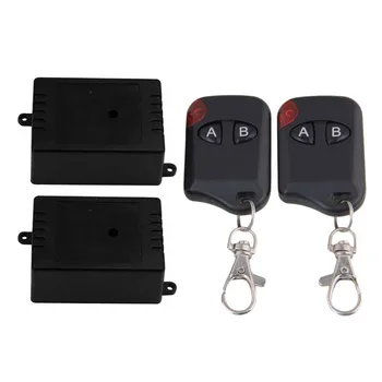 

433MHz 6V 1CH 2Receiver Cat Eye 2-Key Self-lock Remote Control Switch