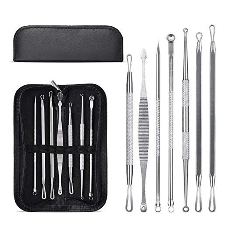 7Pc Nose Blackhead Loop Acne Remover Pimple Cleaning Tool Whitehead