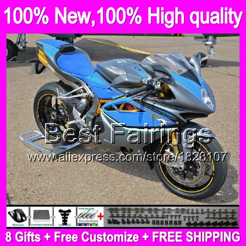 

Fairing For MV Agusta F4 05 06 Silver grey 750 1000R 312 1078 11 MA 2005 2006 4B67 R312 750S 1000 R 05-06 +decal Blue grey