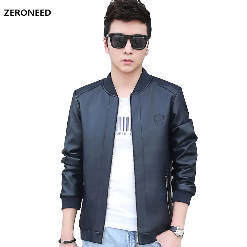 Zeroneed Brand Cheap Leather Motorcycle Jackets Men Casaco Masculino