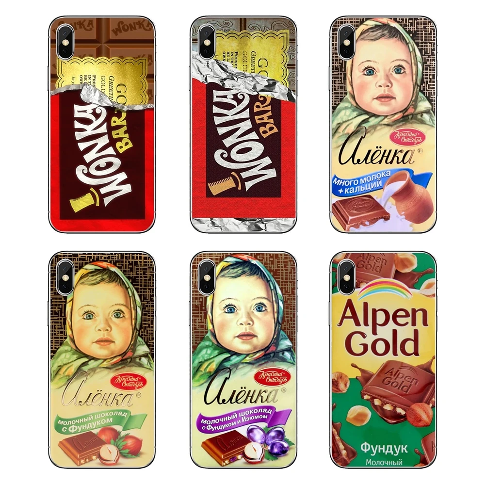 Мягкий прозрачный чехол-накладка alenka bar с изображением шоколада wonka для Xiaomi Redmi 4X S2