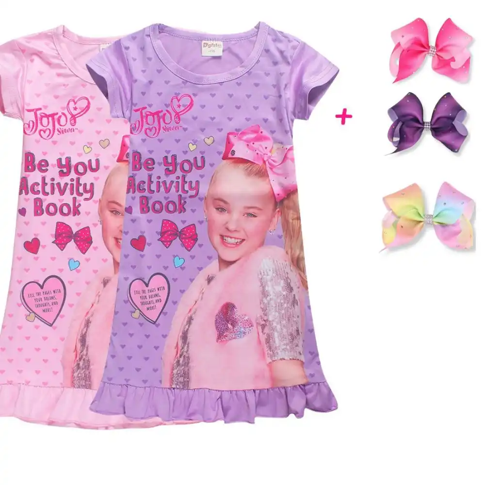 New Summer Siwa Dresses For Girls Dress Kids Clothes Sleepwear