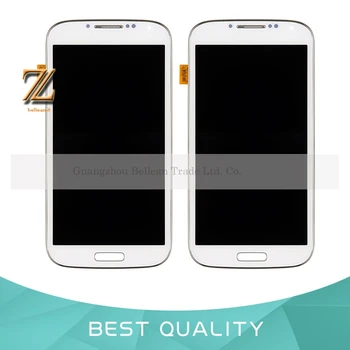 

10pcs White Blue Black for Samsung S4 i9505 lcd display i9500 i337 i545 with touch screen+frame+home button assembly replacement
