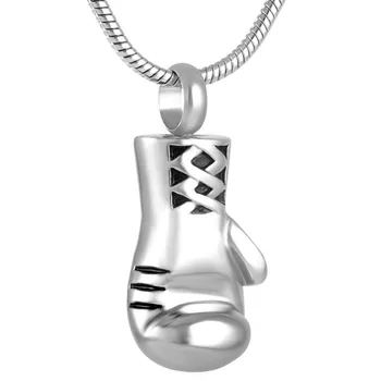 

IJD8308 Boxing Gloves Cremation Jewelry for Ashes Stainless Steel Keepsake Pendant Memorial Urn Necklace for Men Women