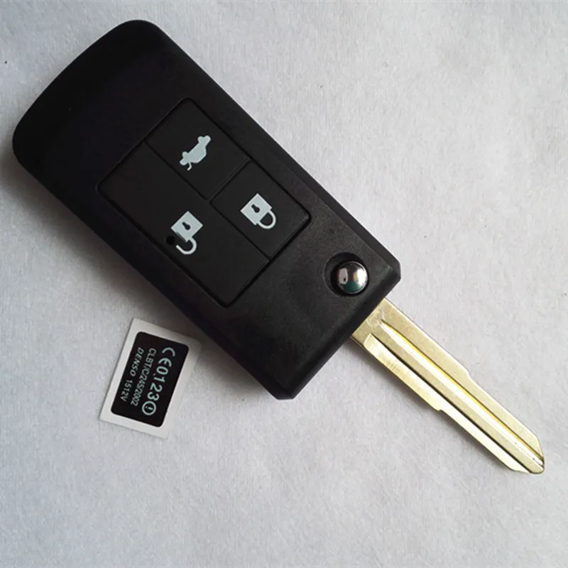 DAKATU 3 кнопки флип Складной Дистанционный Ключ заготовка чехол автомобильный ключ оболочка подходит для Buick Excelle HRV Chevrolet DWO4R Blade