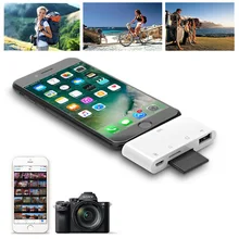 Тип C iOS кард-ридер OTG USB камера соединительный комплект для iPhone XS MAX XR iPad Pro MacBook адаптер для телефона SD TF карта писатель