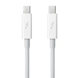 Кабель Thunderbolt male-male для Macbook белого цвета 2 м