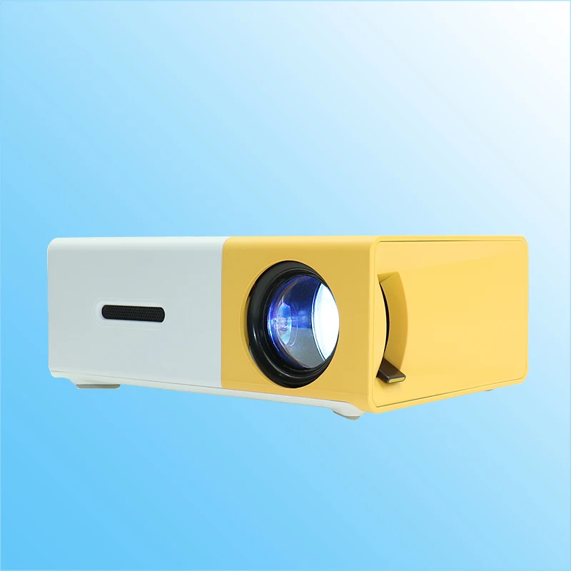 Новый YG-300 ЖК-дисплей переносной Led-прожектор мини 400-600LM 1080 p видео 320x240 пикселей