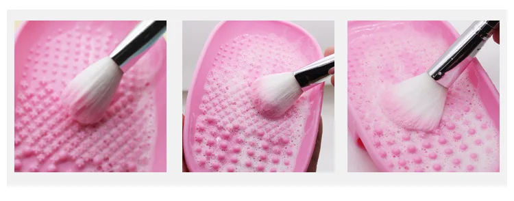 Набор силиконовых кистей для макияжа в форме мыльницы, 1 шт., перчатки для мытья, удобные модели, коврик для чистки скруббера