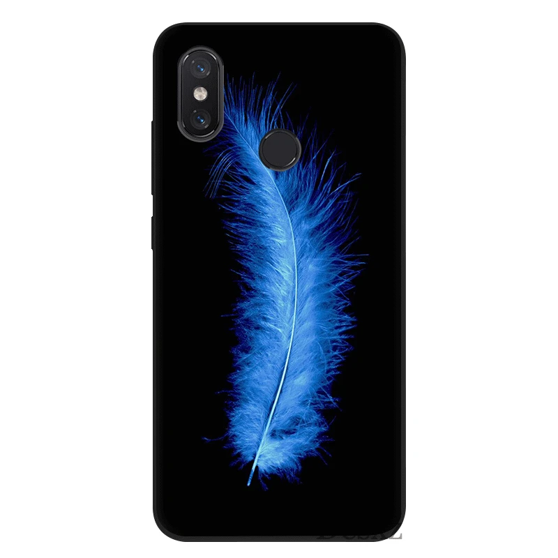 Desxz силиконовый Мобильный чехол для телефона для Redmi Note 4 4x 5A 5 6 7 Pro Prime чехол сумка с перьями оболочки - Цвет: B5