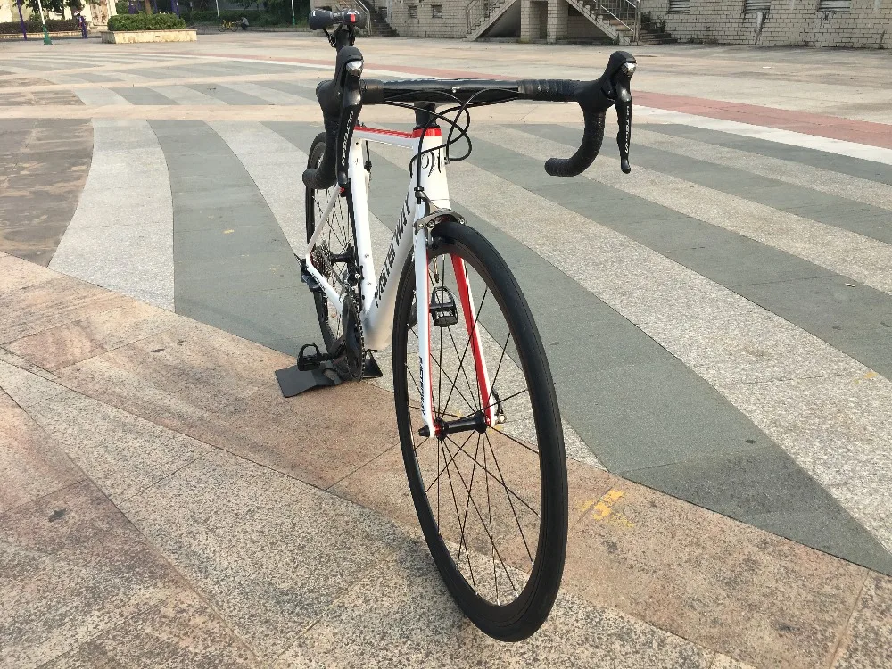 Best TAIWAN brand FASTERWAY burnt orange with sliver carbon Road Complete Bike 22 Speed R8000 Groupset Bicycle D brake 49/52/54/56/58 15