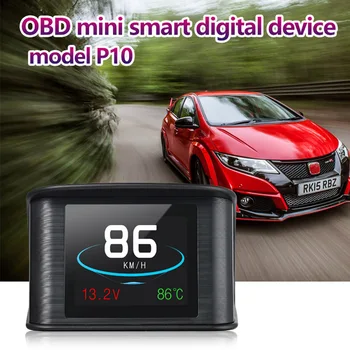 

OBD2 EUOBD Car HUD Head Up Display Car Diagnostic Tool Voltage Speeding Alarm Digital LCD Display Speedometer Fuel Consumption