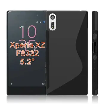 

100pcs/lot gligle Smart S-line Soft TPU Skin Case for Sony Xperia XZ F8332 5.2 inch Cover Case Shell