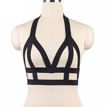 Сексуальный с открытой грудью клетка бюстгальтер портупея для тела полиэстер пояс Топы бондаж белье фетиш одежда Ночные вечерние костюмы для косплея O0048