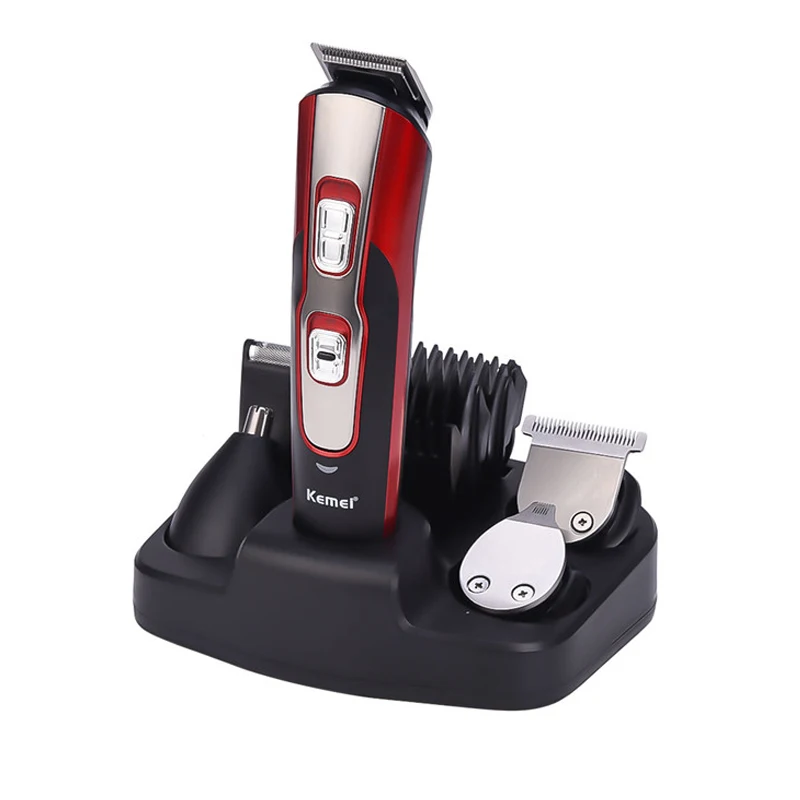 

Kemei 5 In 1 Cord And Cordless Use Rechargeable Electric Shaver New Cutter Electric Hair Clipper Beard Nose Hair Trimmer Haircut