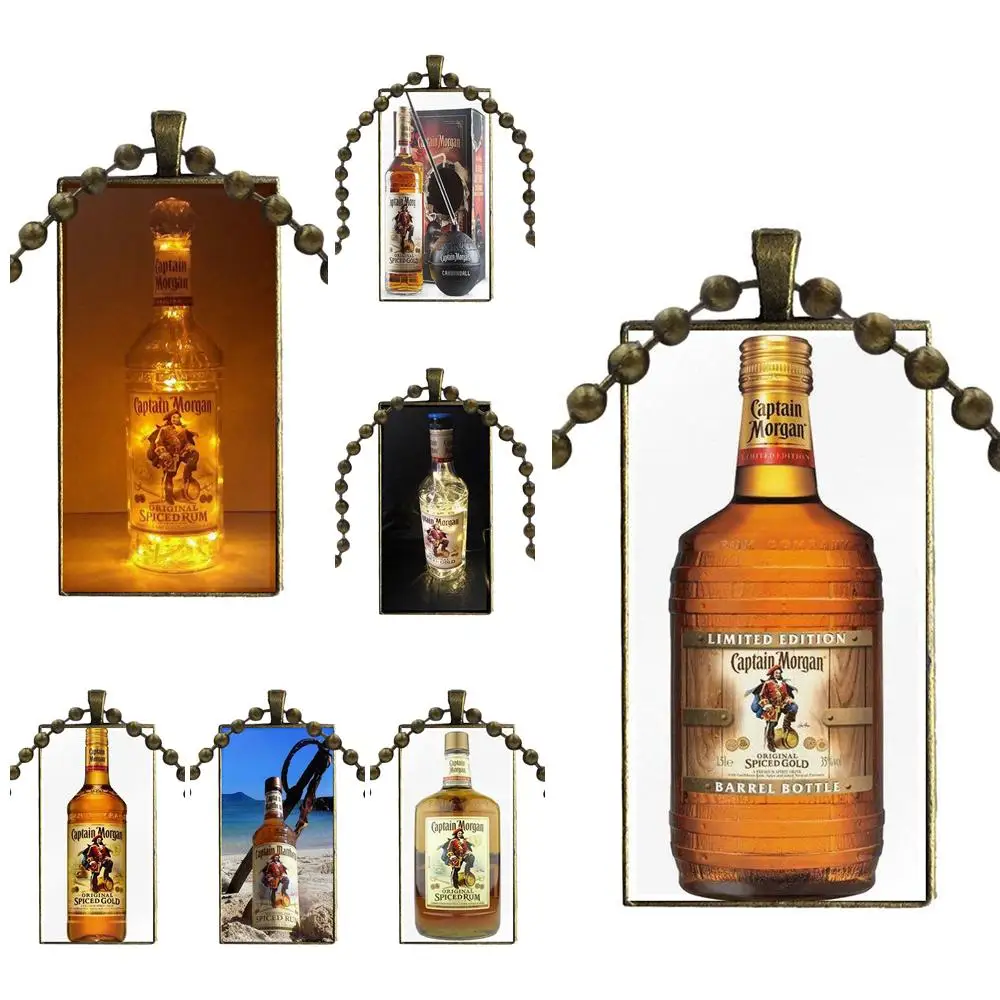 

Captain Morgan Spiced Gold Wine Fashion Necklace Handmade Rectangle Shape Choker Necklace Jewelry Multi Designs For Kids Beads