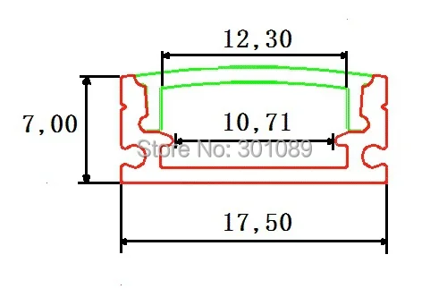 20 штук много, свет кабинет бар, 0.5 м с 36 шт. 5630 SMD LED, 10 Вт, снимите крышку и молочно крышка диффузный avaiable