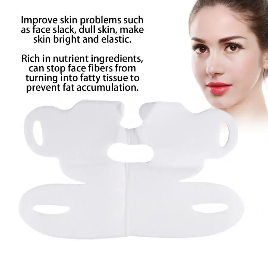1pcs/5pcs V Shaped Lifting Facial Neck Mask Eliminate Edema Face Firming Thin Slimming Bandage Peel-off Mask Skin Care Mask