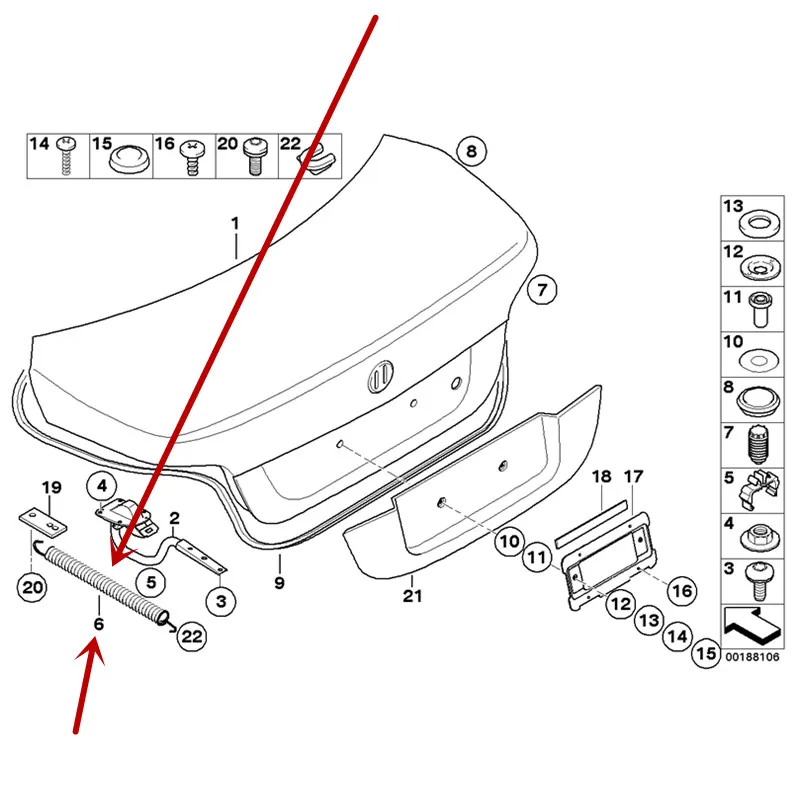 Автоматическая гидравлическая стойка для багажника F18 E60 520b mw530 545 550i серия багажная крышка растягивающийся стержень хвостовый дверной шток крепежный кронштейн