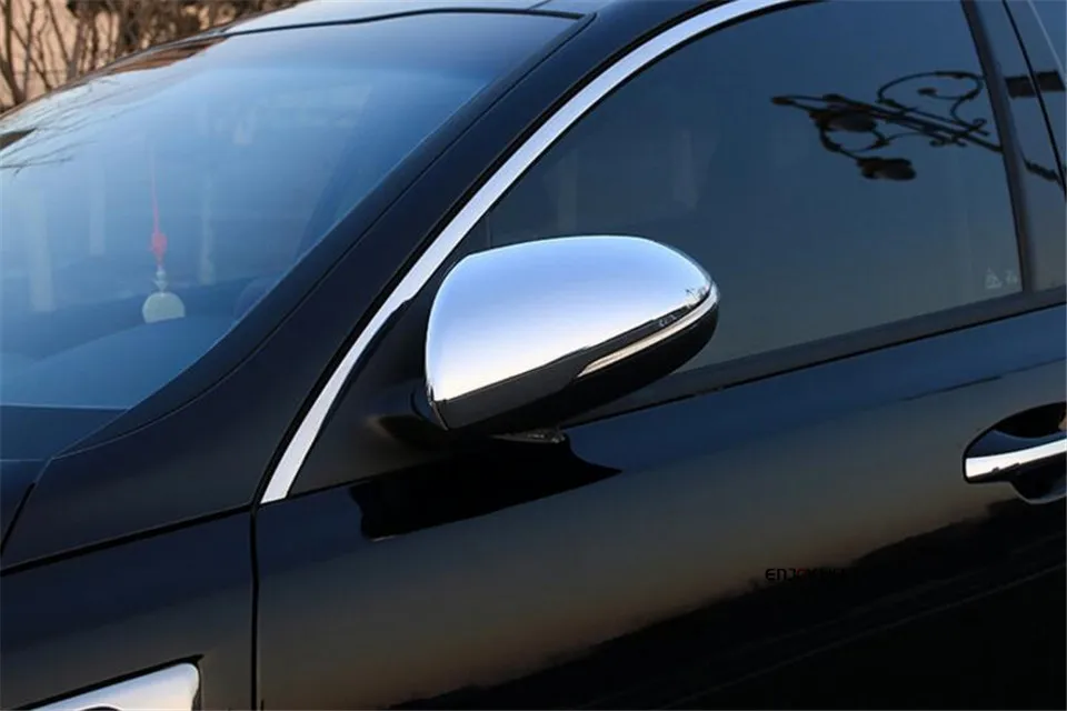 2pcs Silver Chrome Rear View Rearview Mirror Cover Trim Sticker For KIA