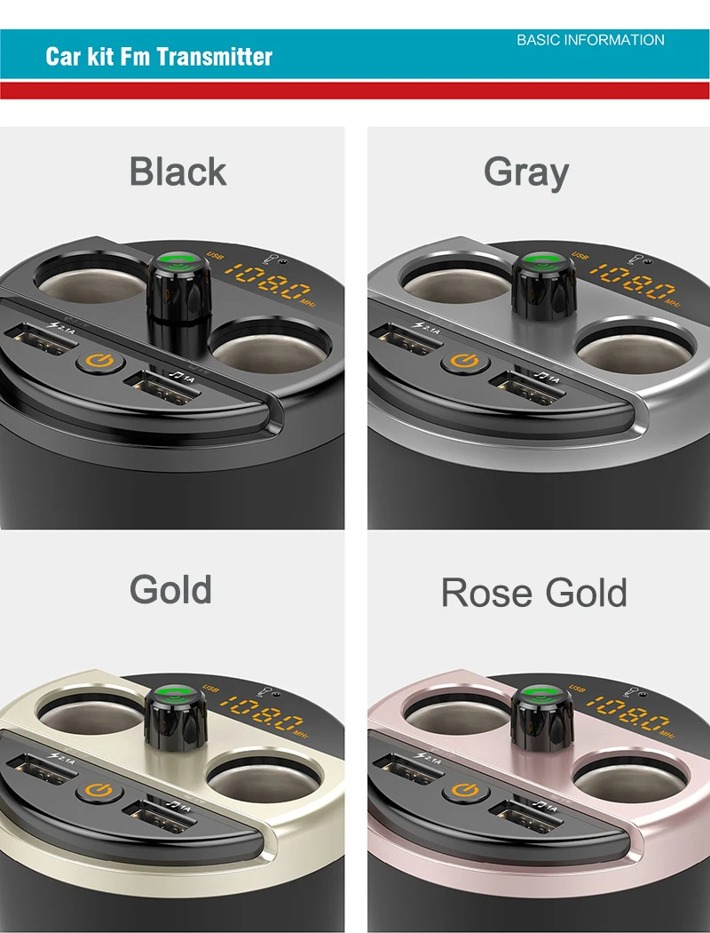 E2106 401E Bluetooth Cup Charger MP3 Player (14)