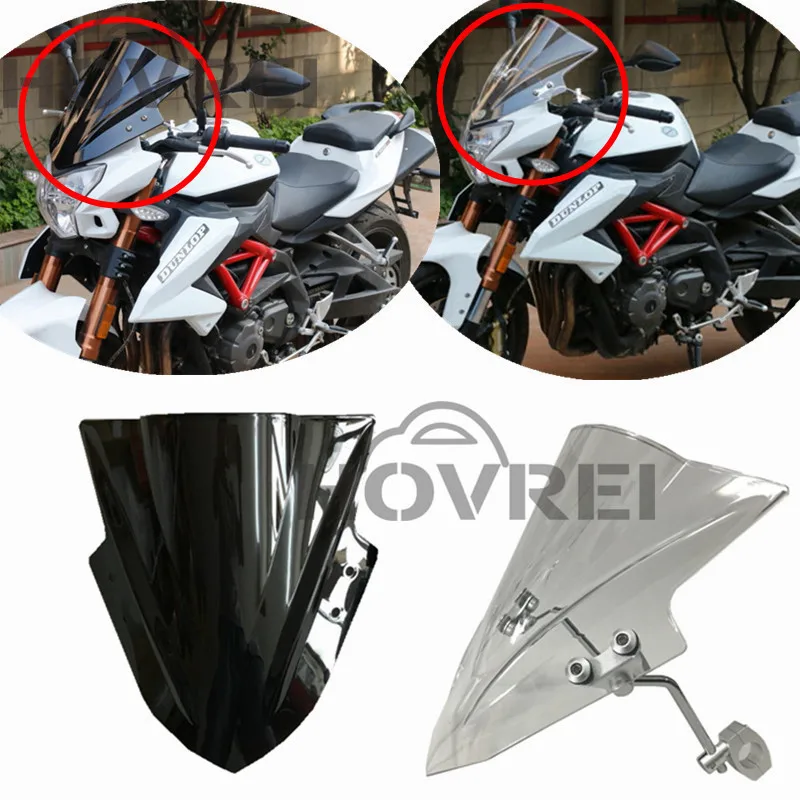 

1 Set New Wind Deflector Windshield Windscreen For Benelli TNT 600 1130 899 BN600i BJ600 BJ300 BJ2 2 colors Universal