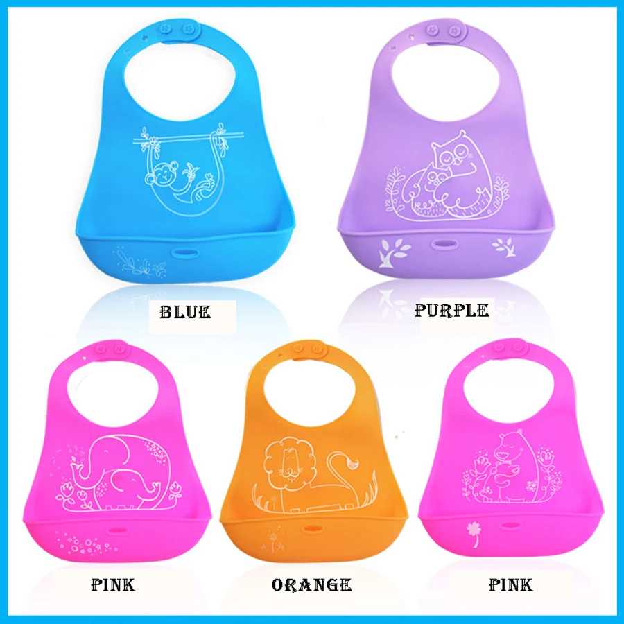 Waterproof Baby Bib Silicone Baberos Breastplate Best Friends Big