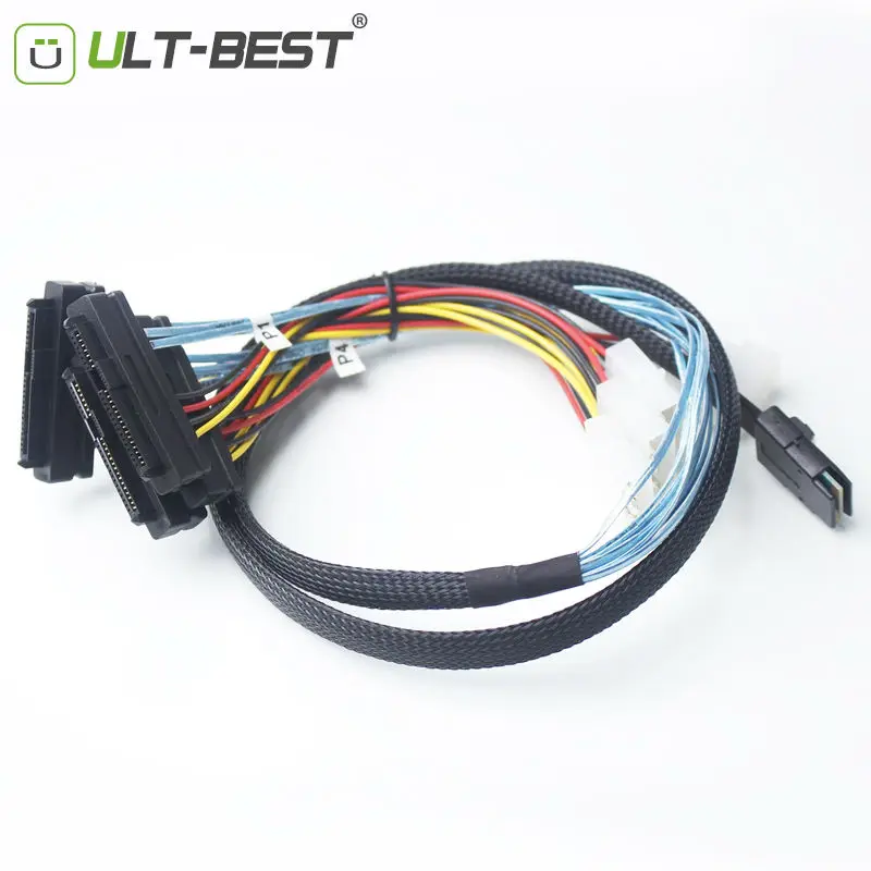 ULT BEST Mini SAS 36Pin (SFF 8087) с внешней резьбой на 4х 29 8482)|host mouse|host mediahost cable |
