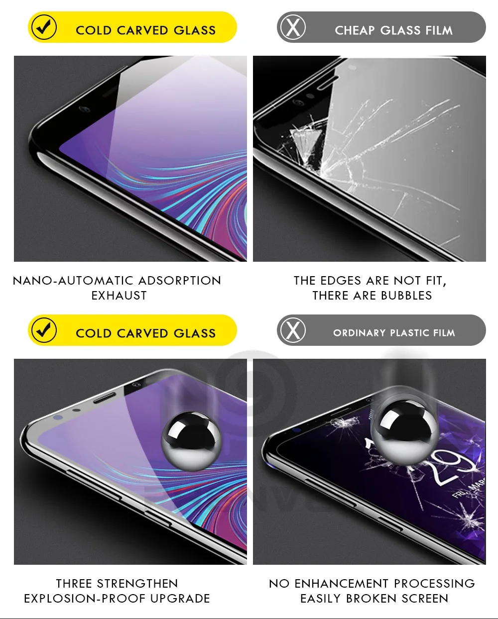 for galaxy a7 2018 glass protector  (3)