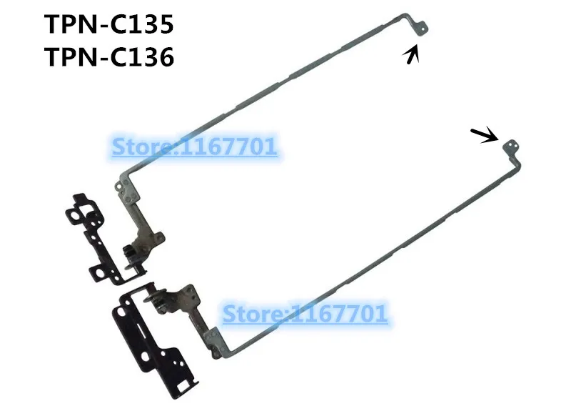 Новый оригинальный ноутбук/ноутбук lcd/светодиодный ось/петли/Петли для hp павильон 15-DA 15-DA0012DX 15-DB 15-DB0007TX TPN-C135 TPN-C136