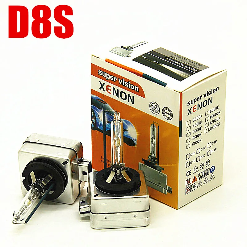 Lâmpada do Carro Lâmpada do Farol k 6500 12v 35w 6000 8000 4300k Hid Xenon 2 Pçs D8s D2s 5500 2 k 8000 k 4300k hid xenon d8s hid lâmpada do farol