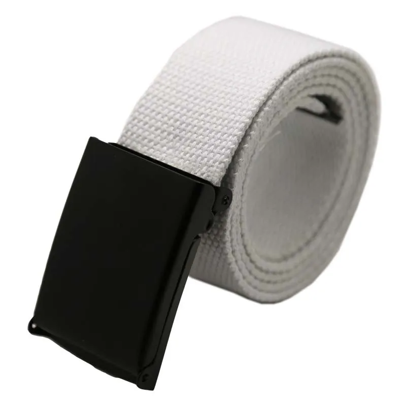 Роскошный ремень унисекс для мужчин и женщин, повседневный тканевый поясной ремень с автоматической пряжкой, пояс в Военном Стиле, мужской армейский ремень ceinture homme - Цвет: B