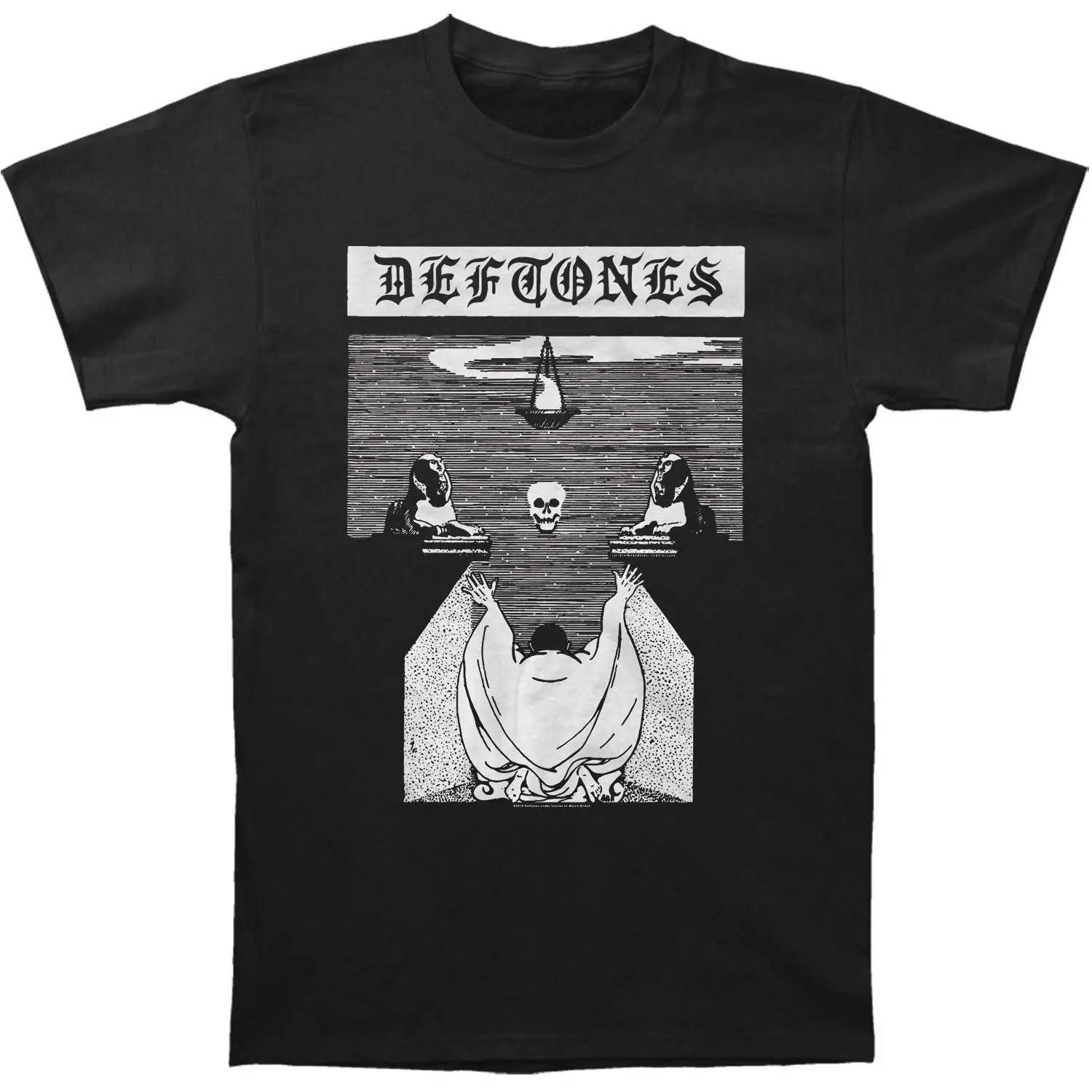 

Deftones Men's Ceremony T-Shirt Black Casual Plus Size T Shirts Hip Hop Style Tops Tee S-3Xl Men Cool Plus shirts