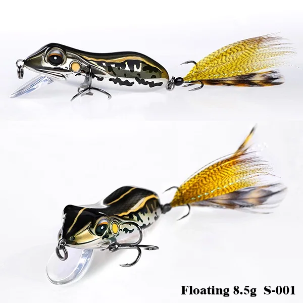 Роскошная серия бренд SFT тип лягушка рыболовная приманка Fishfrog bass sneakhead Crankbait симуляция лягушка искусственная приманка - Цвет: S001F