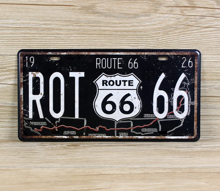 vintage Metal Tin Signs License Plates \