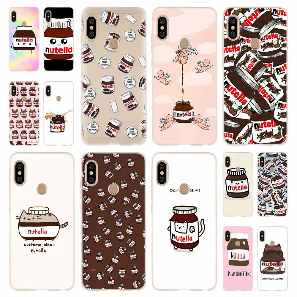 Модный мягкий чехол из ТПУ с изображением шоколадной еды Tumblr Nutella для Xiaomi Redmi 9a 8a 7a