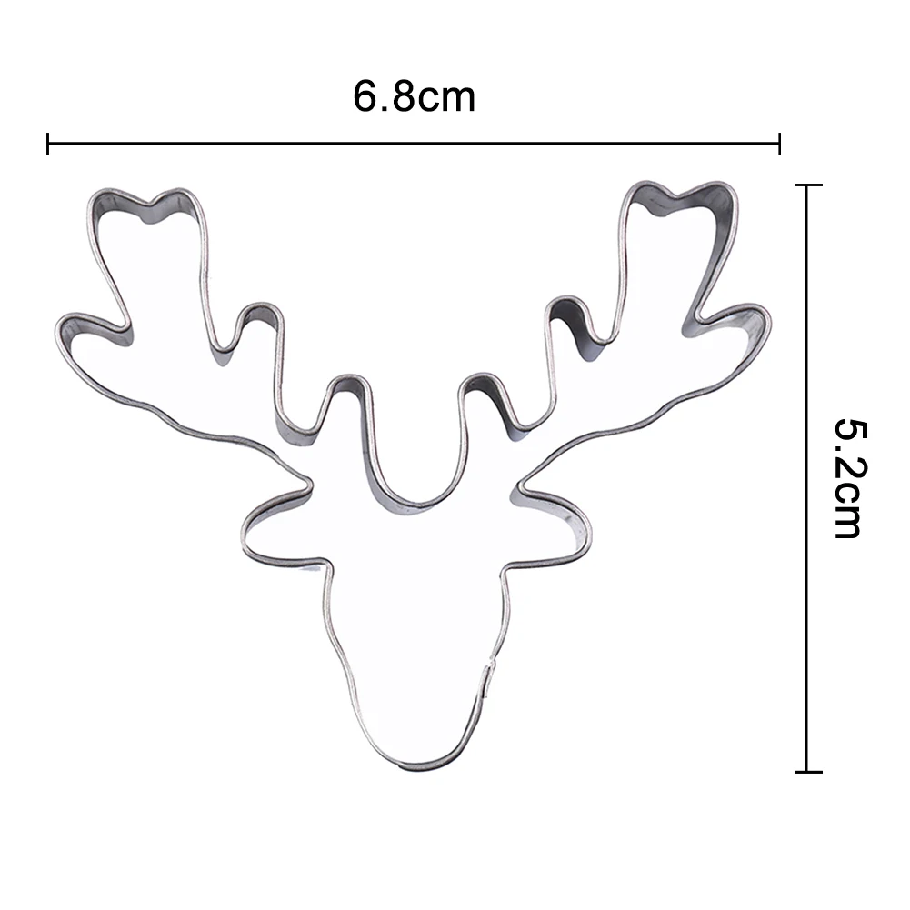 Новая форма для торта и печенья резак голова оленя Олень нержавеющая сталь DIY помадка кухня плесень XSD88