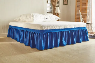 16 цветов, эластичная юбка для кровати в отеле, полиэстер, однотонное покрывало, без поверхности кровати, для королевского/королевского размера, простыня, Декор - Цвет: Royal blue