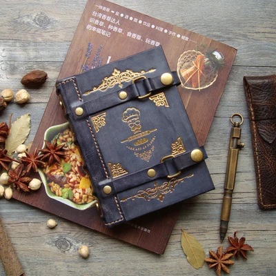 

Loose-leaf Handbook Cuisine Handbook Western Food Roasted Coffee Real Leather Chef Record This Private Kitchen Cheats