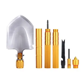 

EDC Hunting Fishing Utility Shovel Spade with bag saw Outdoors multifunctional Shovels Survival Tools Folding Military Shovels