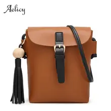 Aelicy de moda de lujo de la PU de las mujeres bolso de la aleta de la borla sólida mujeres embrague hembra Embragues bolso Bolsos Mujer bolsa feminina