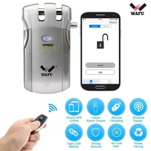 Wafu Smart Lock Electric Bluetooth Door Lock Wireless Remote Control Access Control System Security Door Lock Wafu 018 Wafu Smart Lock Electric Bluetooth Door Lock Wireless Remote Control Access Control System Security Door Lock Wafu 018