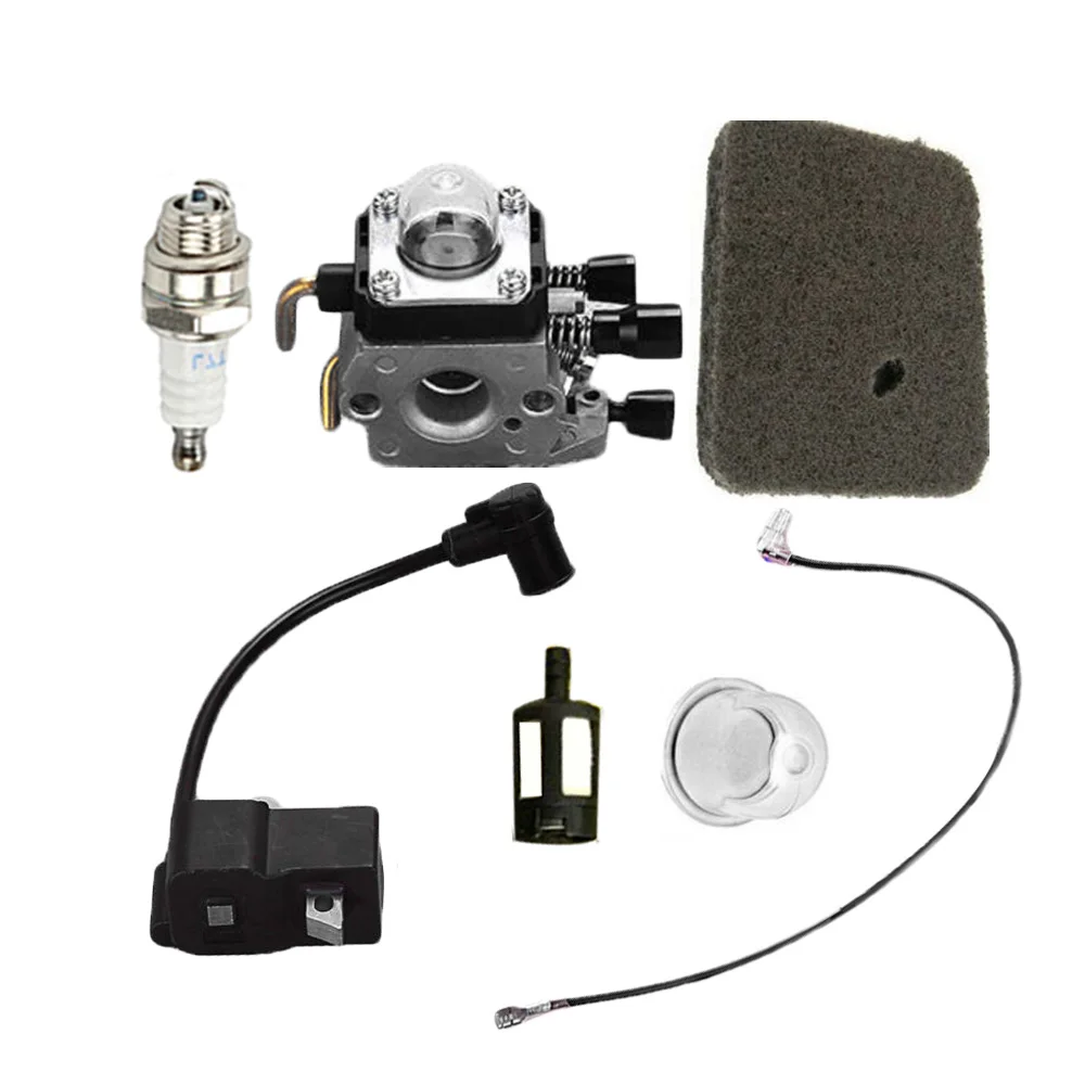 

New Carburetor Ignition Coil Spark Plug For STIHL FS75 FS80 FS80R FS85 FS85R FC75 String Trimmer Accessories