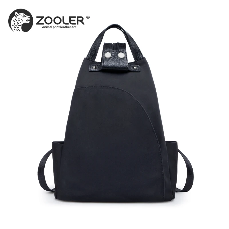 ZOOLER TRAVEL backpack High quality women bag fashion backpacks girl school bags Nylon+Cowhide backpack #B258 ZOOLER TRAVEL backpack High quality women bag fashion backpacks girl school bags Nylon+Cowhide backpack #B258