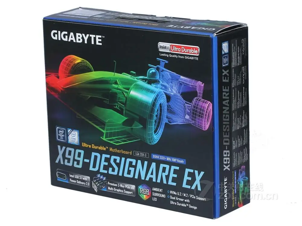 Оригинальная материнская плата для gigabyte X99-Designare EX LGA 2011-V3 DDR4 128GB настольная материнская плата