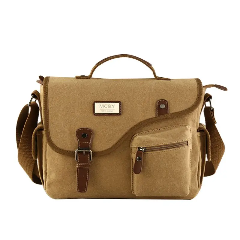 

Canvas Messenger Shoulder Bag Messenger Bag Shoulder Bag Lightweight Crossbody Small Satchel Bag for School Travel Hiking Outd