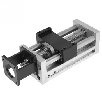 

100mm/3.9inch Linear Motion Guide Slide High Accuracy Manual Sliding Table Ball Screw Linear Stage Slide Stroke Hardware Tools