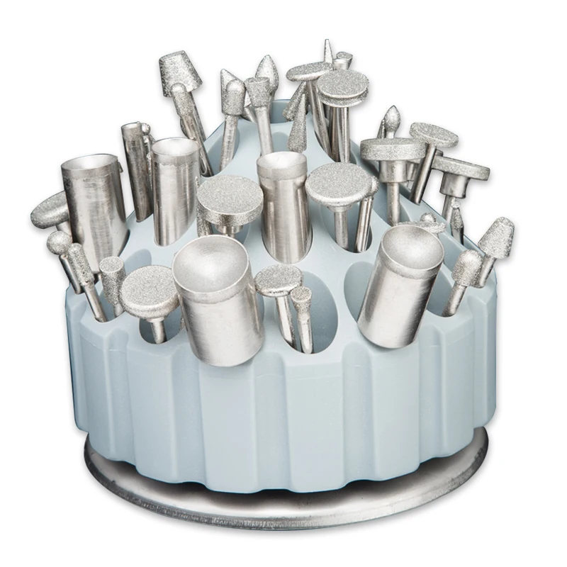

Round Shape Drill Bit Storage Case Stand Hard Plastic Saving Space Drill Finishing Holder Organizer 60 Hole Tool Case Box